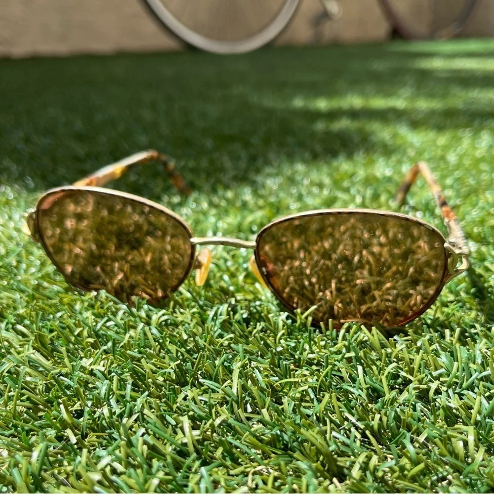VTG 90’s Brown Round Frame Mens Sunglasses